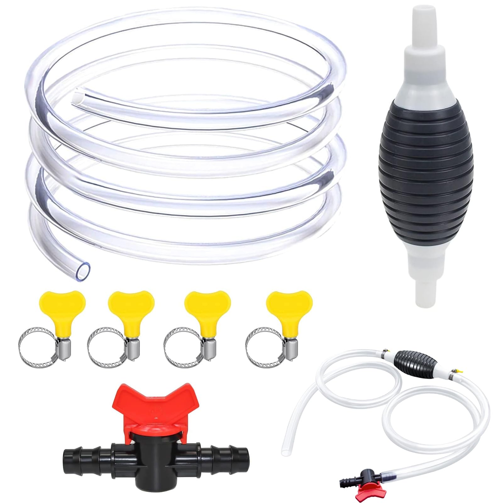 Benzinpumpe, Handpumpe mit 3M Schlauch, Universal Notpumpe Hand Siphon Schlauch, Tragbarer Wasserpumpenabzieher für Benzinmotoren, 2MM Verdicken Absaugpumpe, für Benzin Flüssigkraftstoff Benzinpumpe, Handpumpe mit 3M Schlauch, Universal Notpumpe Hand Siphon Schlauch, Tragbarer Wasserpumpenabzieher für Benzinmotoren, 2MM Verdicken Absaugpumpe, für Benzin Flüssigkraftstoff von HSLXBY