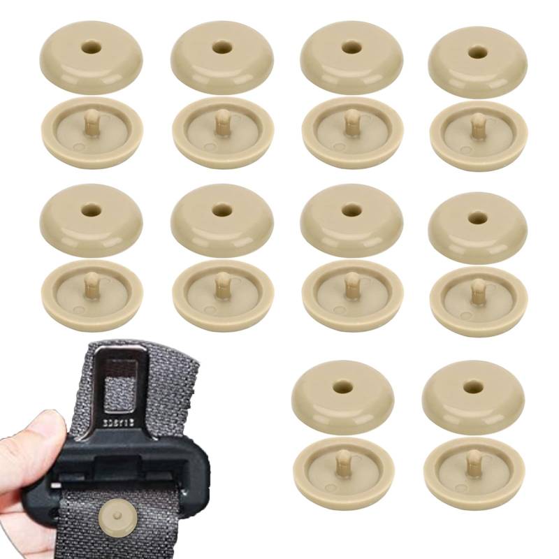 HSYTEK 10 Sets Sicherheitsgurt Clip, Gurtstopper Auto, Sicherheitsgurt Stopper, Einrastbarer Sicherheitsgurt-Knopf, verhindert, dass der Sicherheitsgurt-Schnallenstopper am Gürtel herunterrutscht von HSYTEK