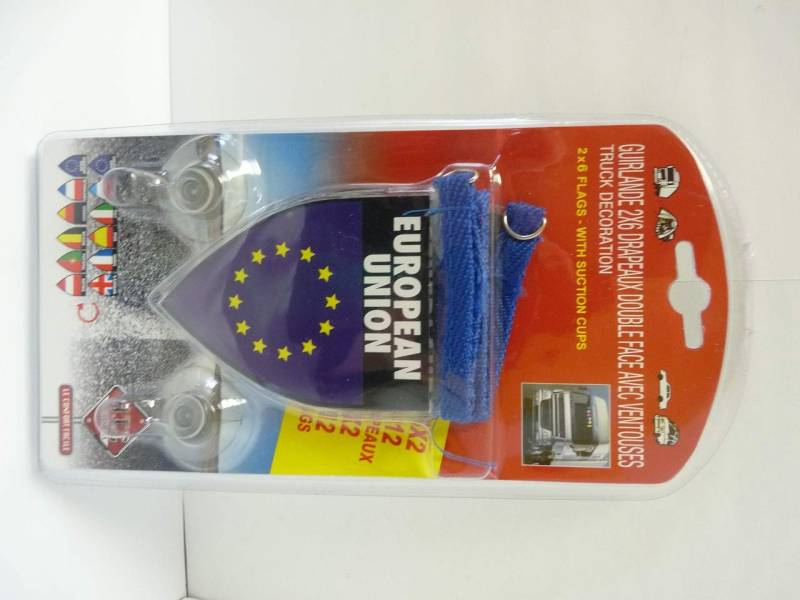 Inconnu Lichterkette Flaggen 2 x 6 mit Saugnapf von HTC Equipements