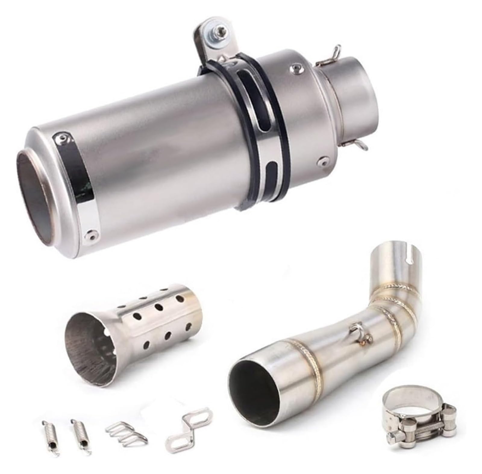 Auspuff Schalldämpfer Für B&enelli Für Leoncino 250 Für B&enelli 502c TRK502C Motorrad Auspuff Mid Link Rohr Auspuffrohr Motorrad Auspuffrohr(2) von HTGMTGPACC