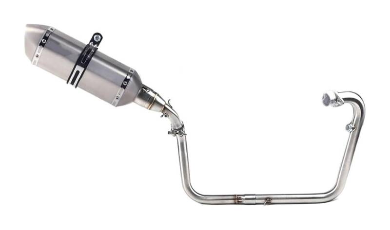 Auspuff Schalldämpfer Für B&enelli TNT 125 TNT 135 Komplettsystem Auspuff Motorrad Auspuff Schalldämpfer Vorderrohr Rohr Motorradauspuff Motorrad Auspuffrohr(3) von HTGMTGPACC