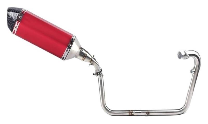 Auspuff Schalldämpfer Für B&enelli TNT 125 TNT 135 Komplettsystem Auspuff Motorrad Auspuff Schalldämpfer Vorderrohr Rohr Motorradauspuff Motorrad Auspuffrohr(4) von HTGMTGPACC