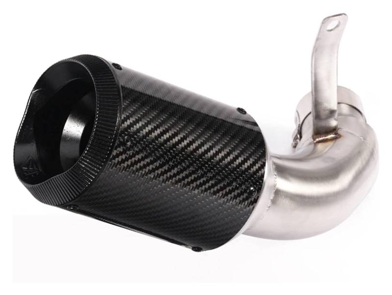 Auspuff Schalldämpfer Für CB1000R 2009-2018 Motorrad Slip On Auspuff Modifizierte Escape Carbon Faser Schalldämpfer Löschen Katalysator Mitte Link Rohr Motorrad Auspuffrohr(1) von HTGMTGPACC