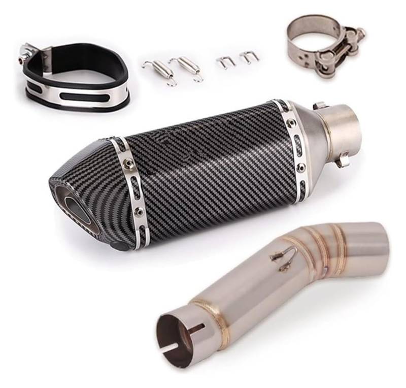 Auspuff Schalldämpfer Für CB500F CBR500 CBR500R CB500X 51mm 2013-2019 Motorrad Schalldämpfer Rohr Edelstahl Escape Auspuff System Motorrad Auspuffrohr(13) von HTGMTGPACC