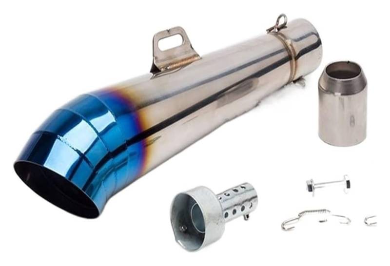 Auspuff Schalldämpfer Für CBR1000 CBR650 Universal 51mm Auspuffrohr Motorrad Auspuff Schalldämpfer Auspuff Endschalldämpfer Motorrad Auspuffrohr(2) von HTGMTGPACC