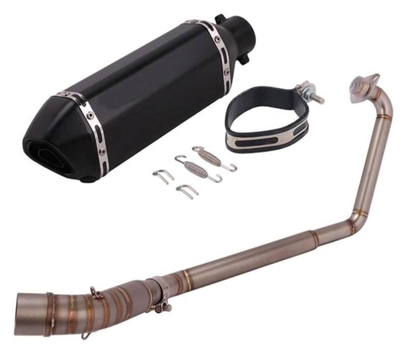 Auspuff Schalldämpfer Für CBR125 CBR125R CB125R Slip On Motorrad Auspuff Escape Modifizierte Volle System Link Rohr Carbon Faser Schalldämpfer DB Killer Motorrad Auspuffrohr(4) von HTGMTGPACC