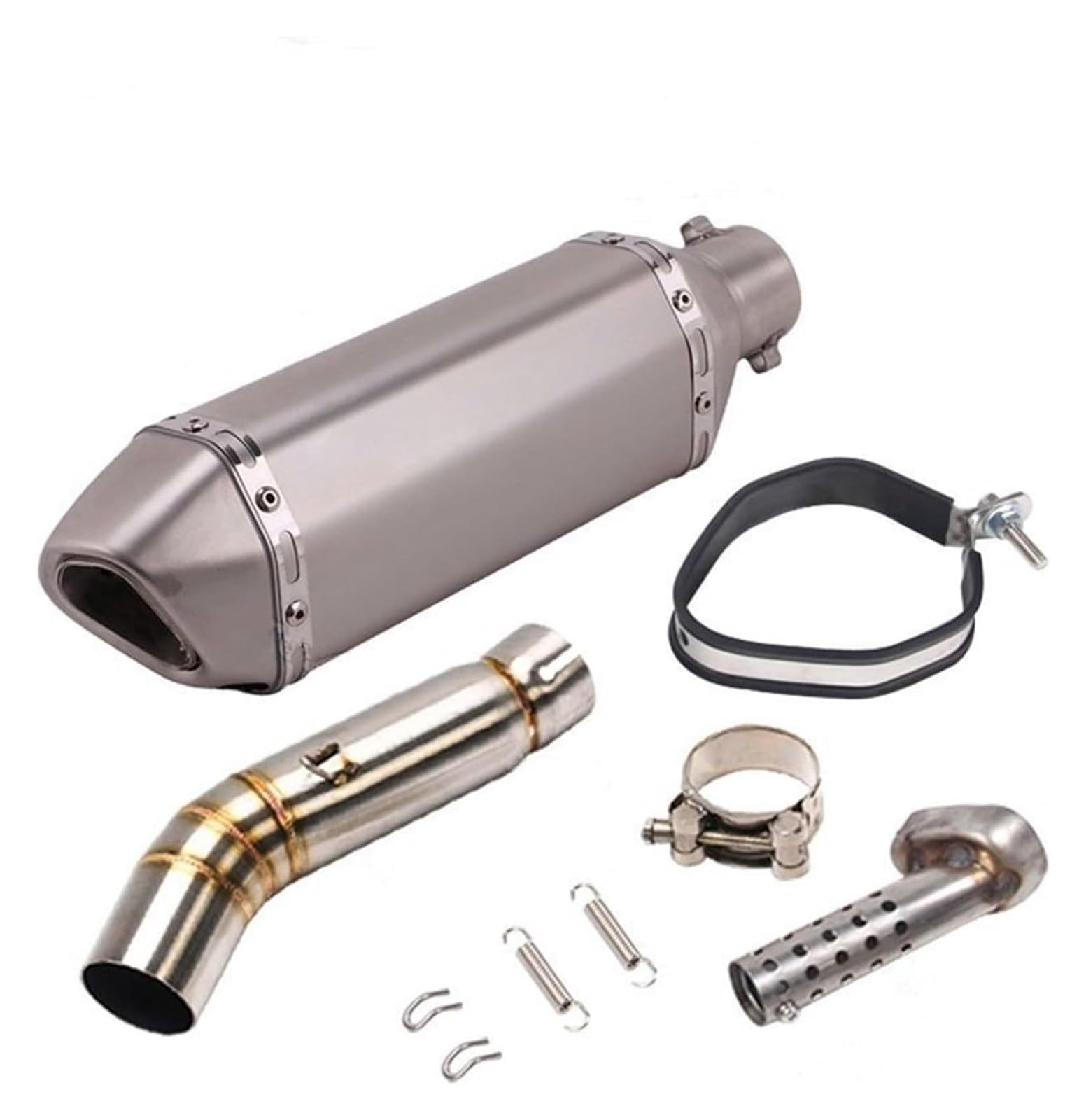 Auspuff Schalldämpfer Für CBR500 CBR500R CB500X CB500F 2013-2017 2018 2019 Motorrad Auspuff Escape DB Killer Schalldämpfer Rohr Mid Link Rohr Motorrad Auspuffrohr(1) von HTGMTGPACC