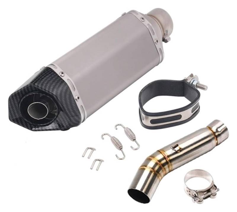 Auspuff Schalldämpfer Für CBR500 CBR500R CB500X CB500F 2013-2019 Motorrad Auspuff Escape DB Killer Schalldämpfer Rohr Mid Link Rohr Auspuffrohr Motorrad Auspuffrohr(1) von HTGMTGPACC