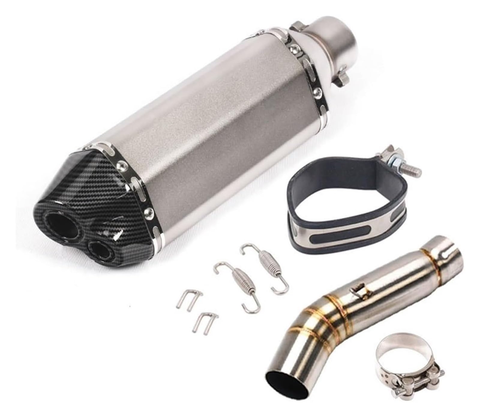Auspuff Schalldämpfer Für CBR500 CBR500R CB500X CB500F 2013-2019 Motorrad Auspuff Escape DB Killer Schalldämpfer Rohr Mid Link Rohr Auspuffrohr Motorrad Auspuffrohr(3) von HTGMTGPACC