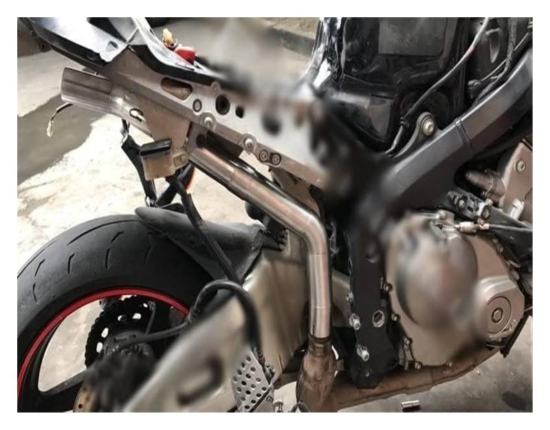 Auspuff Schalldämpfer Für CBR600RR F5 2003-2015 CBR1000RR 2004-2007 Motorrad Slip-on Auspuff Link Rohr Katalysator Schalldämpfer DB Killer Motorrad Auspuffrohr von HTGMTGPACC