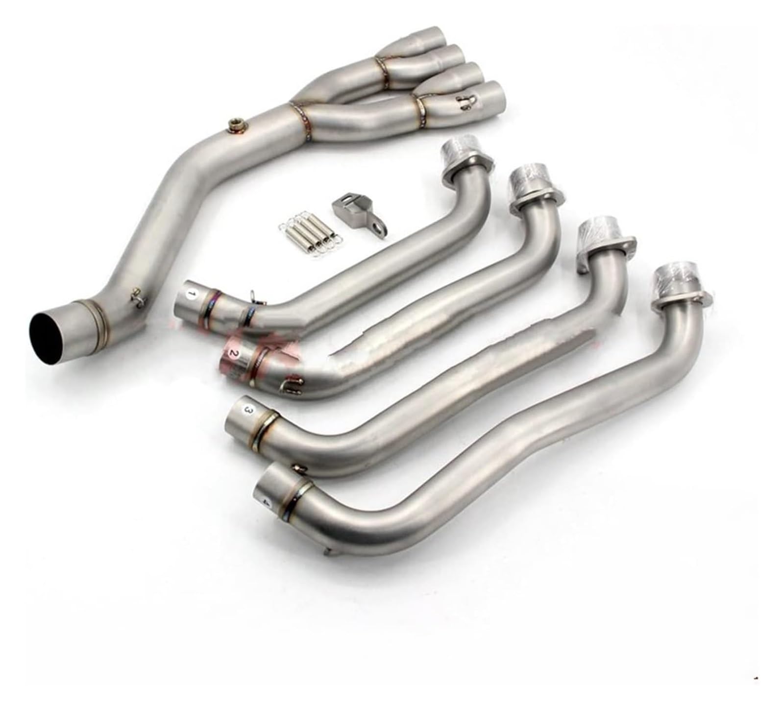 Auspuff Schalldämpfer Für CBR650 CB650R CB650F CBR650R Komplettsysteme Motorrad-Auspuffschalldämpfer Slip On Frontrohr modifiziert Motorrad Auspuffrohr(1) von HTGMTGPACC