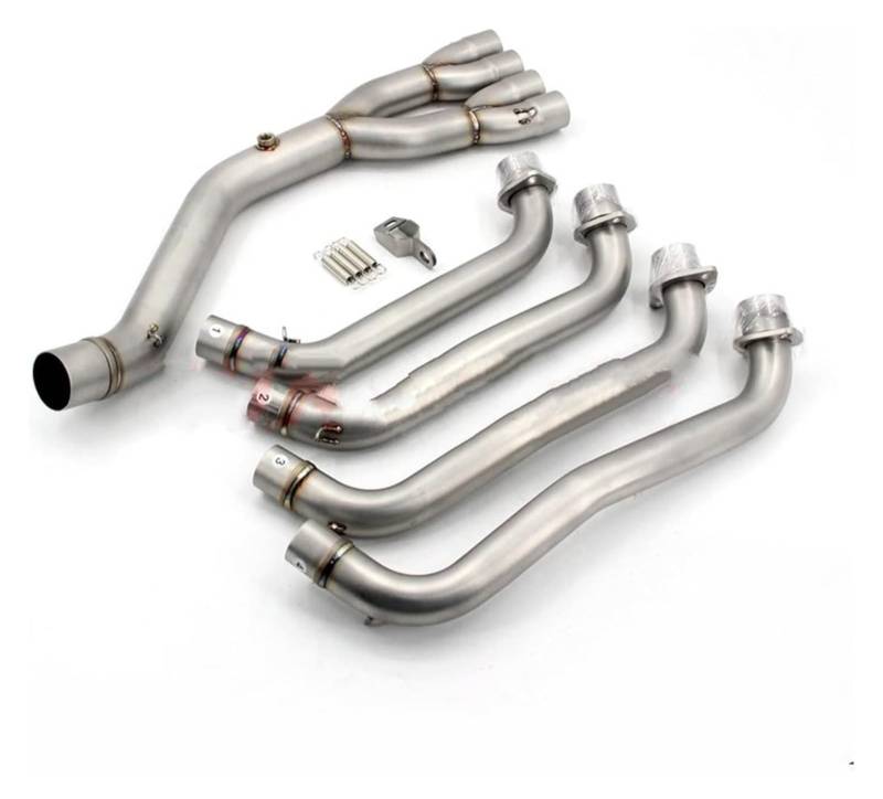 Auspuff Schalldämpfer Für CBR650 CB650R CB650F CBR650R Komplettsysteme Motorrad-Auspuffschalldämpfer Slip On Frontrohr modifiziert Motorrad Auspuffrohr(1) von HTGMTGPACC