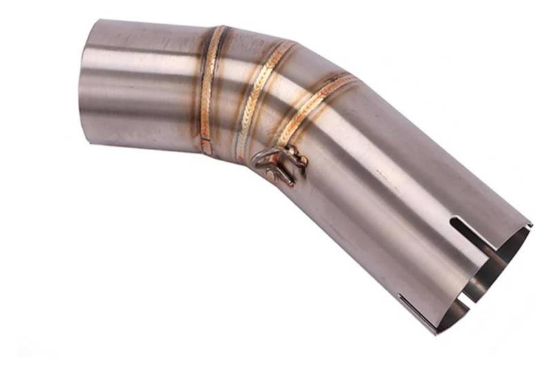 Auspuff Schalldämpfer Für D&UCATI 959 Für Pan&igale 61 Mm Mid Rohr Motorrad Auspuffrohr Medium Slip In Katalysator Edelstahl Titan Motorrad Auspuffrohr(Stainless Steel) von HTGMTGPACC
