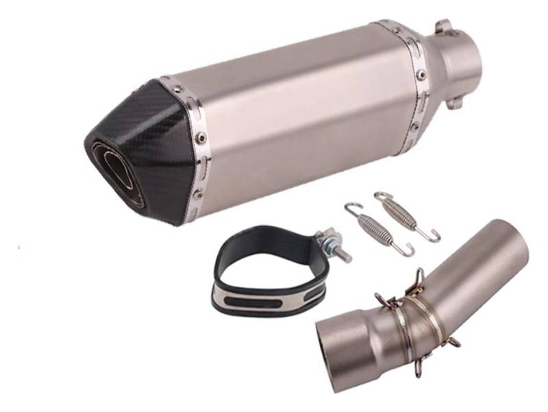 Auspuff Schalldämpfer Für F650Gs F700Gs F800Gs F800R F800Gt 2009–2016 Motorrad-Mittelverbindungsrohr Mit Schalldämpfer-Slip-on-Auspuffrohr Motorrad Auspuffrohr(11) von HTGMTGPACC