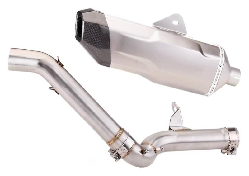 Auspuff Schalldämpfer Für F750GS F850GS 2018-2020 Motorradauspuff Mittelverbindungsrohr Verbindungsrohr Hinterschalldämpfer Spitze 540 Mm Slip On Modifiziert Motorrad Auspuffrohr(1) von HTGMTGPACC