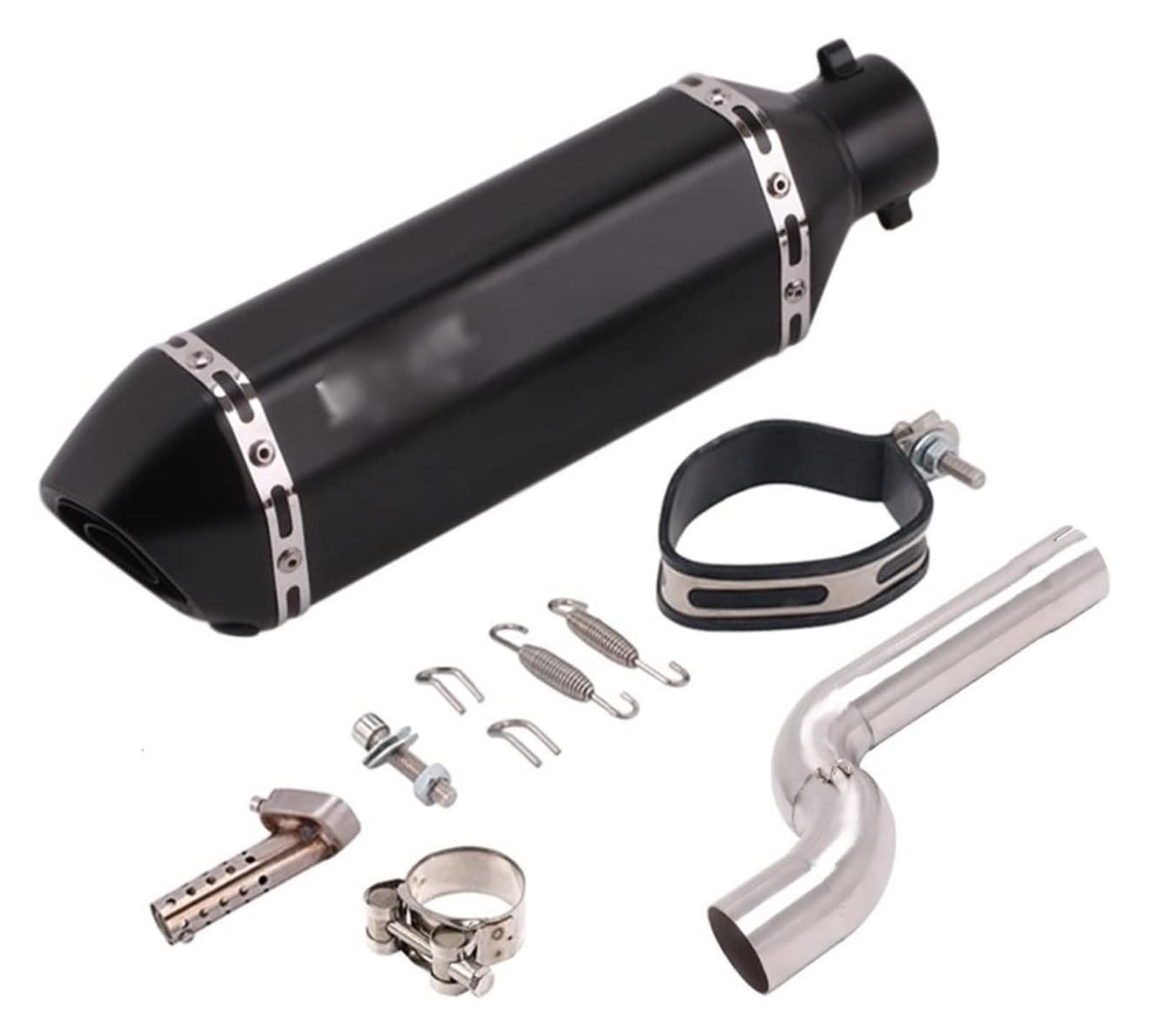Auspuff Schalldämpfer Für F900 F900XR F900R 2020 2021 Motorrad Slip On Auspuff Mittleren Link Rohr Katalysator Löschen Rohr Schalldämpfer DB Killer Motorrad Auspuffrohr(1) von HTGMTGPACC