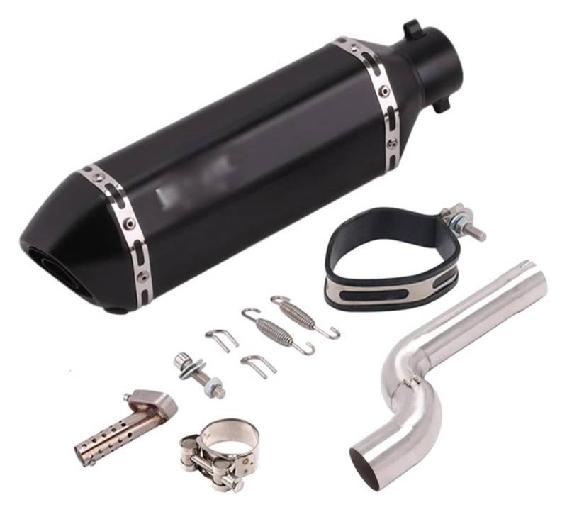 Auspuff Schalldämpfer Für F900 F900XR F900R 2020 2021 Motorrad Slip On Auspuff Mittleren Link Rohr Katalysator Löschen Rohr Schalldämpfer DB Killer Motorrad Auspuffrohr(1) von HTGMTGPACC