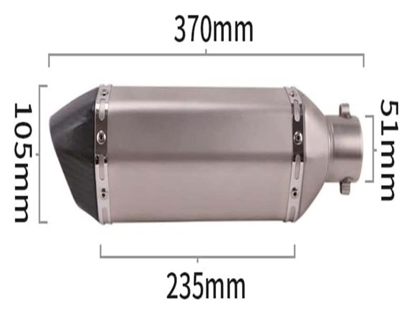 Auspuff Schalldämpfer Für F900 F900XR F900R 2020 2021 Motorrad Slip On Auspuff Mittleren Link Rohr Katalysator Löschen Rohr Schalldämpfer DB Killer Motorrad Auspuffrohr(2) von HTGMTGPACC