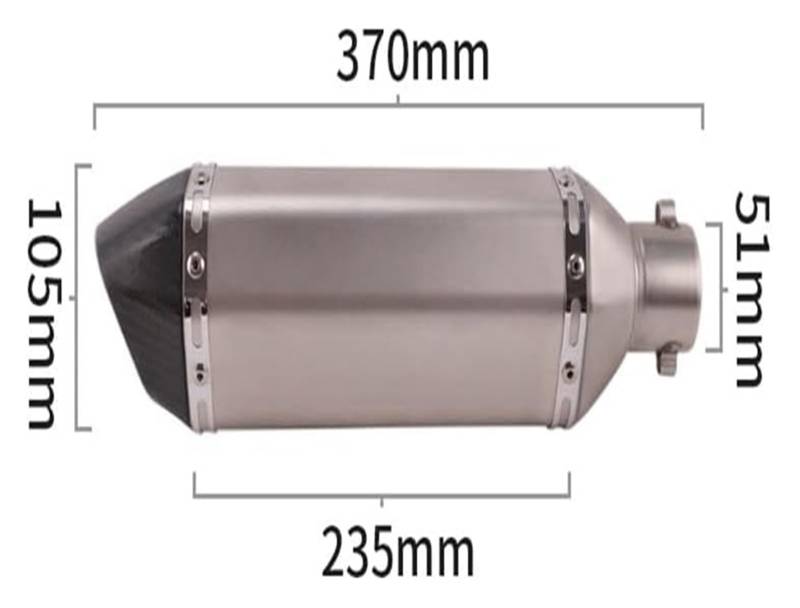 Auspuff Schalldämpfer Für F900 F900XR F900R 2020 2021 Motorrad Slip On Auspuff Mittleren Link Rohr Katalysator Löschen Rohr Schalldämpfer DB Killer Motorrad Auspuffrohr(20) von HTGMTGPACC