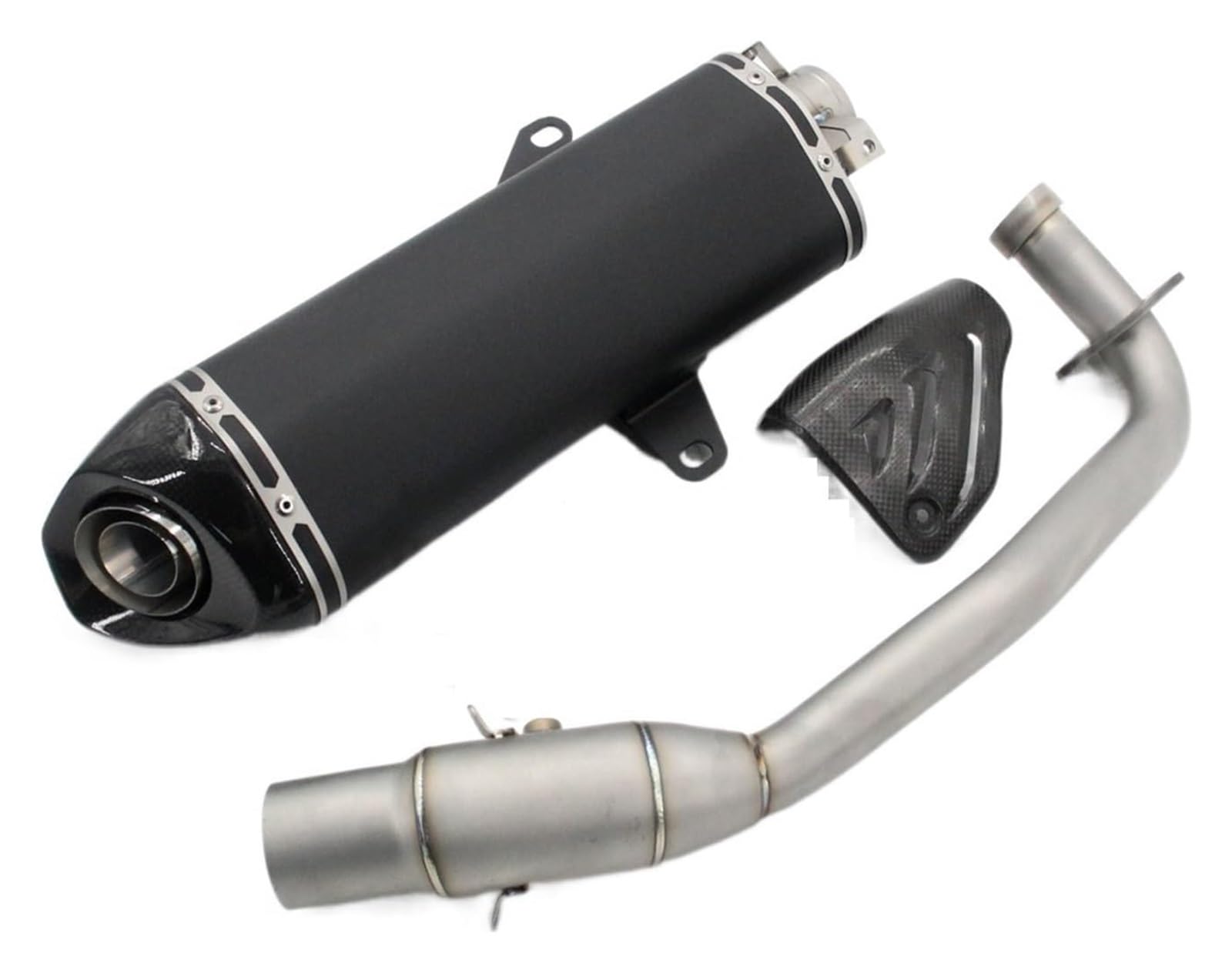 Auspuff Schalldämpfer Für FORZA350 Volle System Motorrad Auspuff Modifizierte Escape Rohr Schalldämpfer DB Killer Schalldämpfer Vorne Link Rohr Motorrad Auspuffrohr(2) von HTGMTGPACC