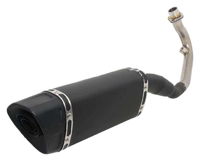 Auspuff Schalldämpfer Für ITALJET Dragster 125 200 Motorradauspuff Escape Komplettsystem Modifizieren Sie Den Schalldämpfer Mit DB Killer Front Middle Link Pipe Slip On Motorrad Auspuffrohr(2) von HTGMTGPACC