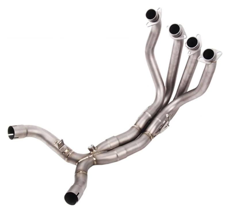 Auspuff Schalldämpfer Für KAWA&SAKI Z1000 Z1000SX 2010-2020 Motorrad Slip On Modifizierte Auspuff Schalldämpfer Vent Vorne Mitte Link Rohr Escape schalldämpfer Motorrad Auspuffrohr(3) von HTGMTGPACC