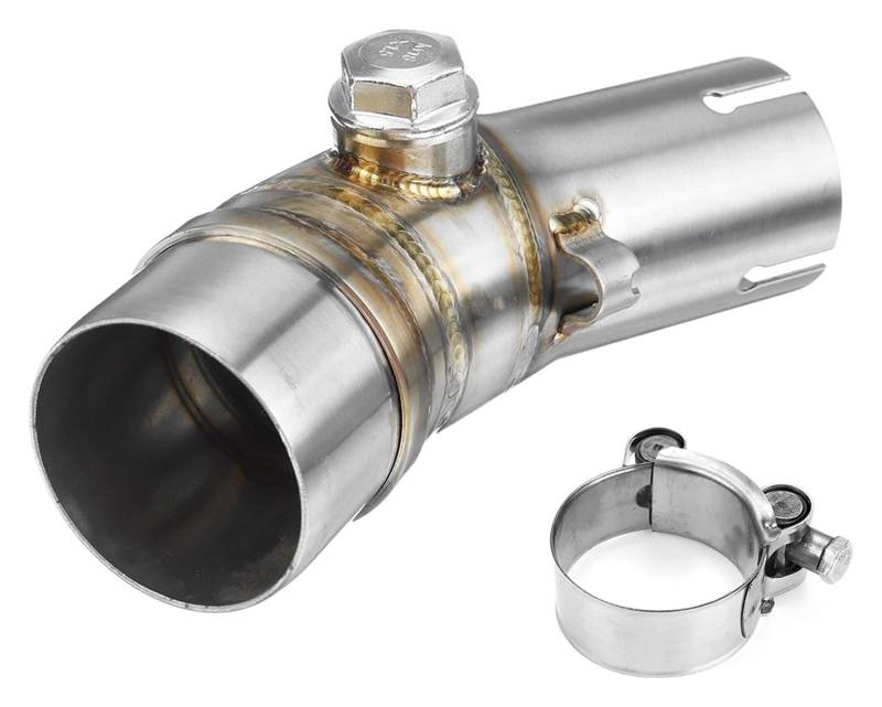 Auspuff Schalldämpfer Für Kawa&saki ER6N 51mm Motorrad Auspuffrohr Schalldämpfer Escape Verbindungsrohr Vorne Link Rohr Mid Rohr Motorrad Auspuffrohr von HTGMTGPACC