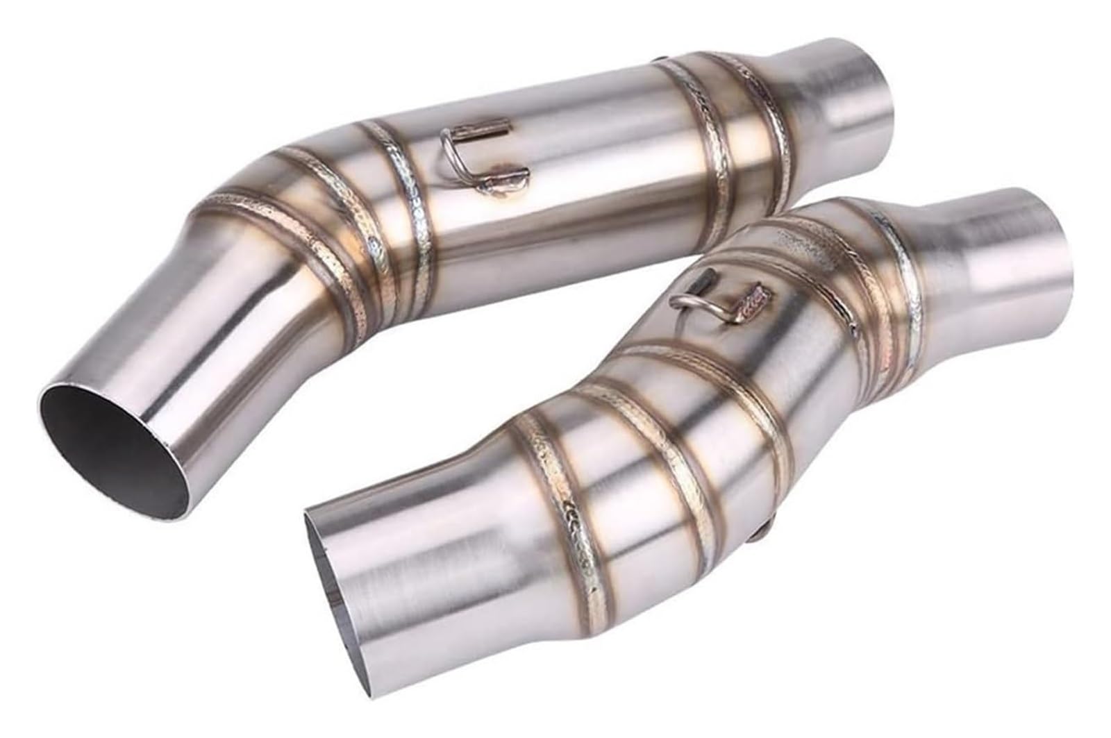 Auspuff Schalldämpfer Für Kawa&saki Z1000 2010–2016 Motorrad-Auspuff-Mittel-Mittel-Link-Rohrverbinder Motorrad Auspuffrohr(Silber) von HTGMTGPACC