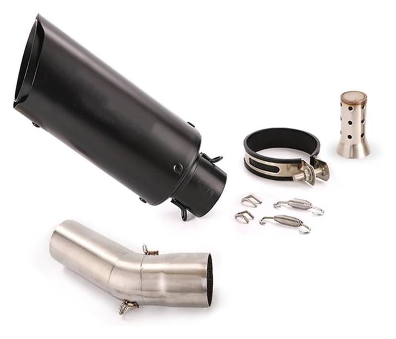 Auspuff Schalldämpfer Für Kawa&saki ZX6R 2009-2022 51MM Motorrad Auspuffrohr Escape Schalldämpfer Mid Link Rohr Slip Auf Ohne DB Mörder Löschen Katalysator Motorrad Auspuffrohr(4) von HTGMTGPACC