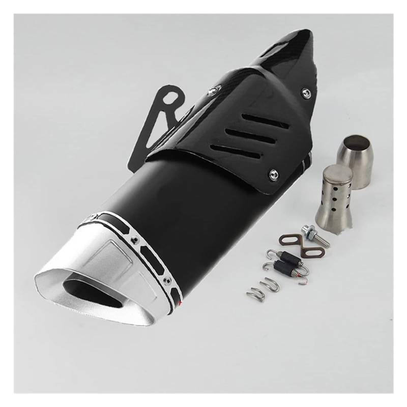 Auspuff Schalldämpfer Für Kawa&saki ZX6R ZX10R Z900 Schalldämpfer Auspuffrohr Universal Einlass 51mm Motorrad Auspuff Schalldämpfer Escape Moto Motorrad Auspuffrohr(9) von HTGMTGPACC