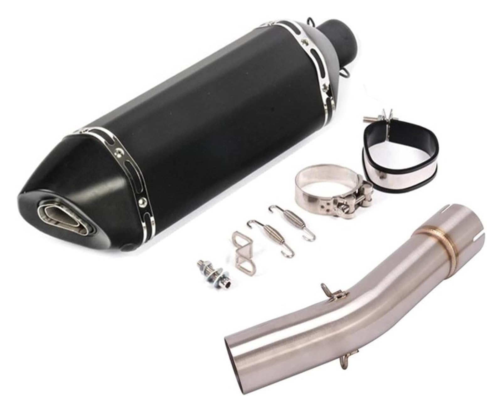 Auspuff Schalldämpfer Für R1200GS R1200 GS für ADV&ent&ure 2004–2009 Motorrad-Auspuffschalldämpfer Mittel-Mitte-Verbindungsverbindungsrohr Motorrad Auspuffrohr(5) von HTGMTGPACC