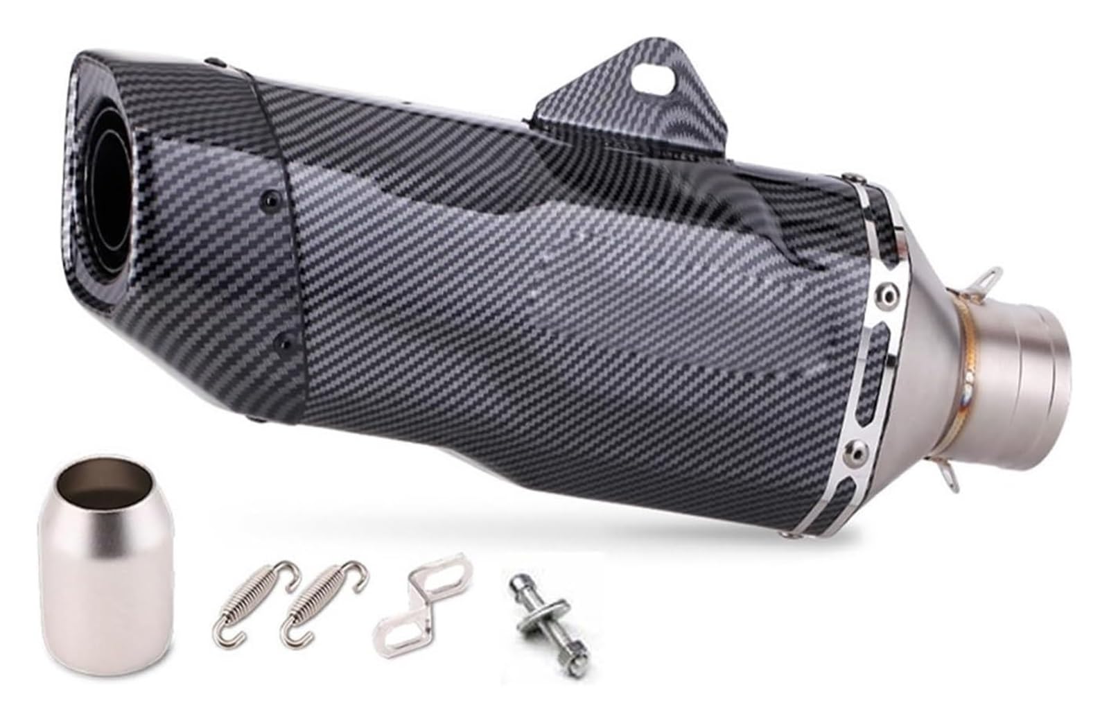 Auspuff Schalldämpfer Für R6 FZ6 Tmax530 FZ1N NMAX155 Universal 51mm Motorrad Auspuffrohr Schalldämpfer Motocross Rohr Flucht Rohr Motorrad Auspuffrohr(3) von HTGMTGPACC