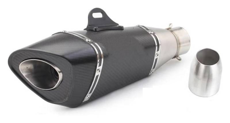 Auspuff Schalldämpfer Für R6 R3 Für MT07 Für MT09 Universal 51mm 60mm Motorrad Auspuffrohr Mit Db Killer Schalldämpfer Motorrad Auspuffrohr Motorrad Auspuffrohr(2) von HTGMTGPACC
