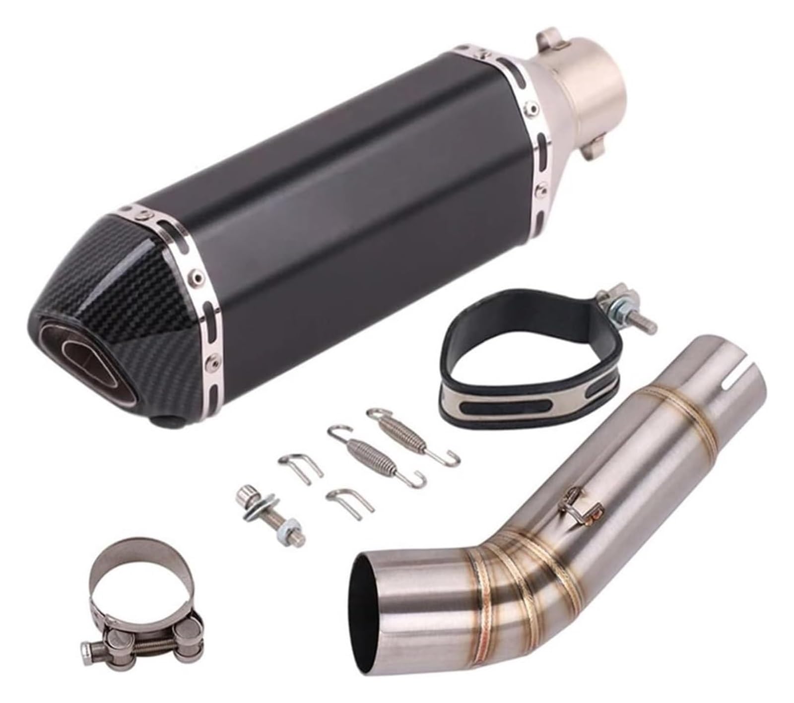 Auspuff Schalldämpfer Für Suz&uki BK750 GSR750 GSX-S750 2018-2022 Motorrad Auspuff Escape Modifizierte Schalldämpfer DB Killer Mid Link Rohr Motorrad Auspuffrohr(5) von HTGMTGPACC