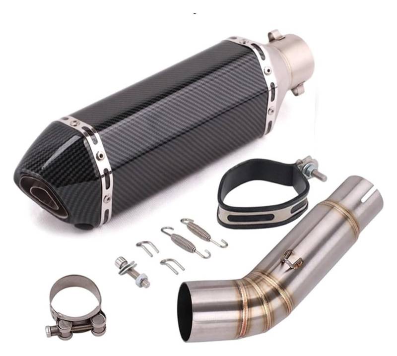 Auspuff Schalldämpfer Für Suz&uki BK750 GSR750 GSX-S750 2018-2022 Motorrad Auspuff Escape Modifizierte Schalldämpfer DB Killer Mid Link Rohr Motorrad Auspuffrohr(7) von HTGMTGPACC