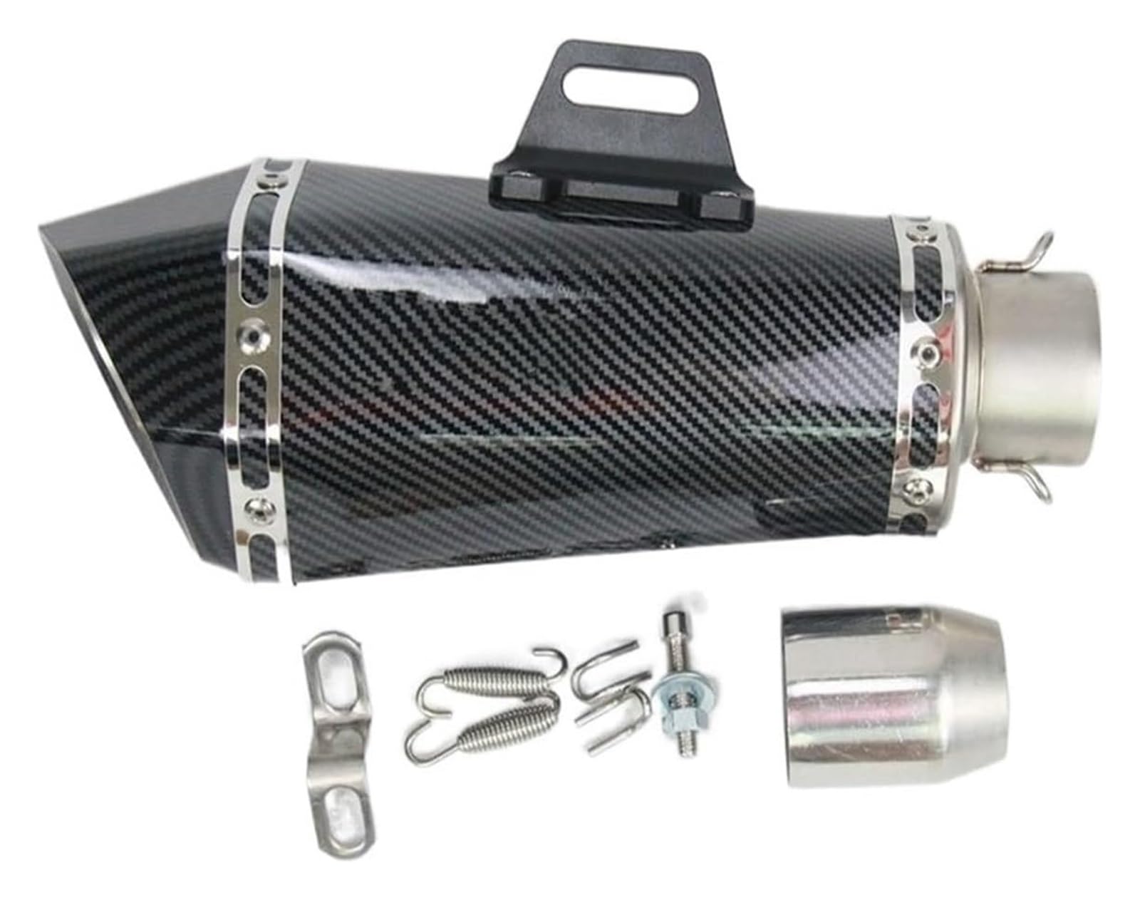 Auspuff Schalldämpfer Für Suz&uki GSXR1000 SV650 Universal 36-51mm Motorradauspuff Mit DB Killer Schalldämpfer Motorradauspuffrohr Motorrad Auspuffrohr(2) von HTGMTGPACC