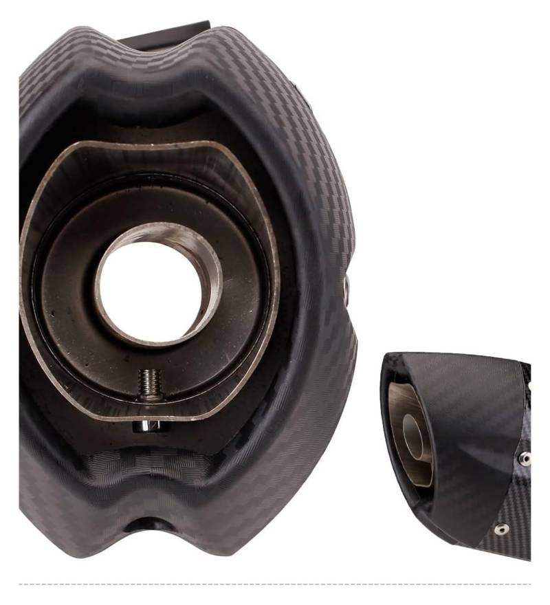 Auspuff Schalldämpfer Für Suz&uki SV650 Universal 51MM Motorrad-Auspuffrohr Escape-Auspuffrohr-Schalldämpfer Motorrad Auspuffrohr(370mm 4) von HTGMTGPACC