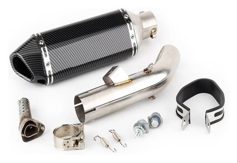 Auspuff Schalldämpfer Für VFR 800 2014–2020, Für Crossrunner 800 VFR800 X 2011–2014, Slip-on-Motorrad-Auspuffrohr-Schalldämpfer Und Mittleres Verbindungsrohr Motorrad Auspuffrohr(1) von HTGMTGPACC