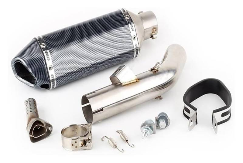 Auspuff Schalldämpfer Für VFR 800 2014–2020 Für Crossrunner 800 VFR800 X 2011–2014 Slip-on-Motorrad-Auspuffrohr-Schalldämpfer Und Mittleres Verbindungsrohr Motorrad Auspuffrohr(7) von HTGMTGPACC