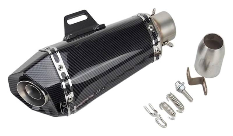 Auspuff Schalldämpfer Für Y&amaha FZ1 R6 R15 R3 51mm Einlass Universal Motorrad Auspuffrohr Motorrad Auspuff Schalldämpfer Fluchtrohr Motorrad Auspuffrohr(1) von HTGMTGPACC