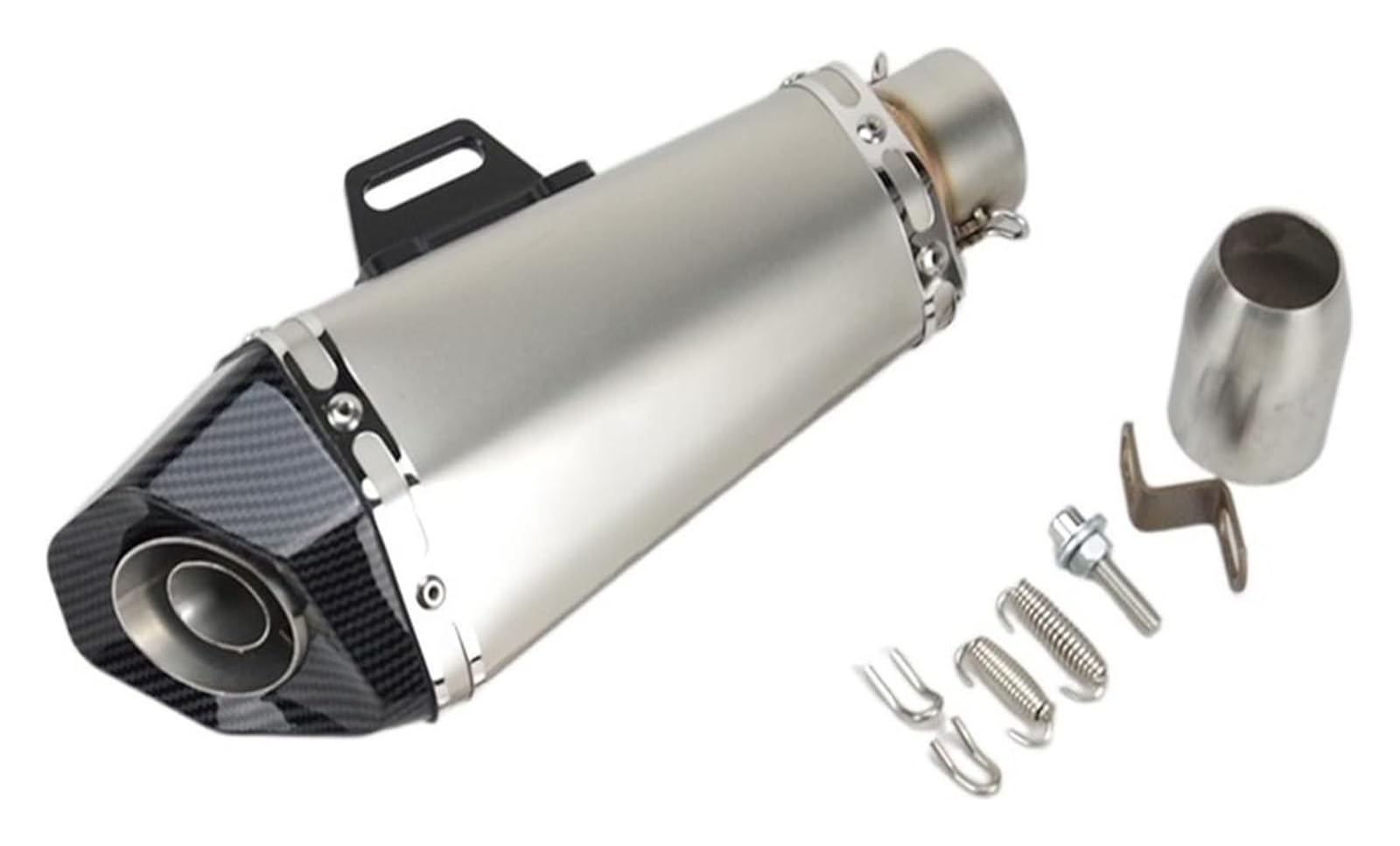 Auspuff Schalldämpfer Für Y&amaha FZ1 R6 R15 R3 51mm Einlass Universal Motorrad Auspuffrohr Motorrad Auspuff Schalldämpfer Fluchtrohr Motorrad Auspuffrohr(2) von HTGMTGPACC