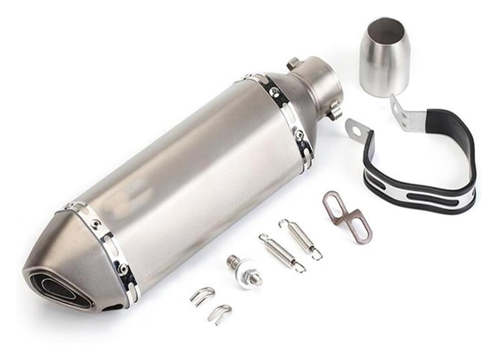 Auspuff Schalldämpfer Für Y&amaha FZ6 Für MT07 Universal Carbon Fiber 51mm Motorrad Auspuffrohr Modifizieren Motocross Auspuff Schalldämpfer Motorrad Auspuffrohr(4) von HTGMTGPACC