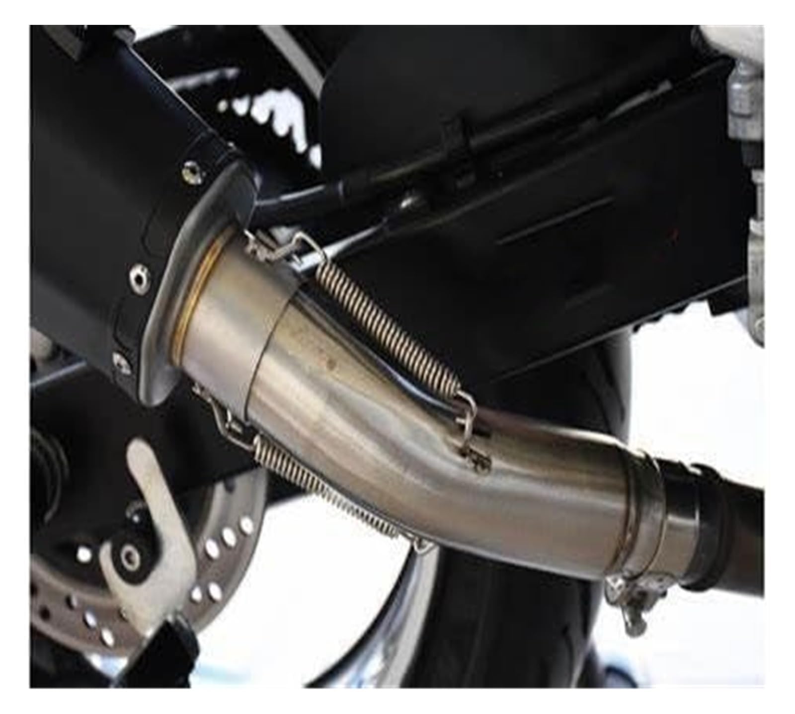 Auspuff Schalldämpfer Für Y&amaha Für Fazer FZ8 FZ8N FZ800 2010-2015 Slip On Auspuff Motorrad Schalldämpfer Escape Auspuff Mittelverbindungsrohr Motorrad Auspuffrohr(12) von HTGMTGPACC