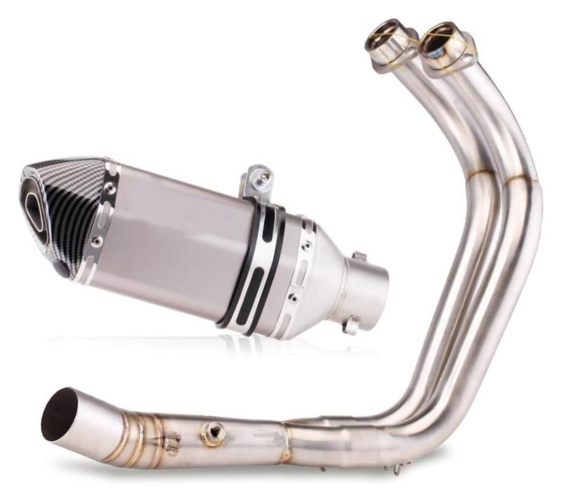 Auspuff Schalldämpfer Für Y&amaha Für MT-07 Fz07 Xsr700 2014-2019 Komplette Motorradauspuffanlage Mit Schalldämpfer Motorradauspuffrohr Motorrad Auspuffrohr(5) von HTGMTGPACC