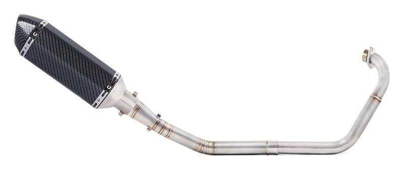 Auspuff Schalldämpfer Für Y&amaha Für YZF R15 Für MT15 Für MT125 V3 R125 2008-2019 Motorrad Vollauspuff Escape System Modifed Middle Link Pipe Slip-On Motorrad Auspuffrohr(9) von HTGMTGPACC