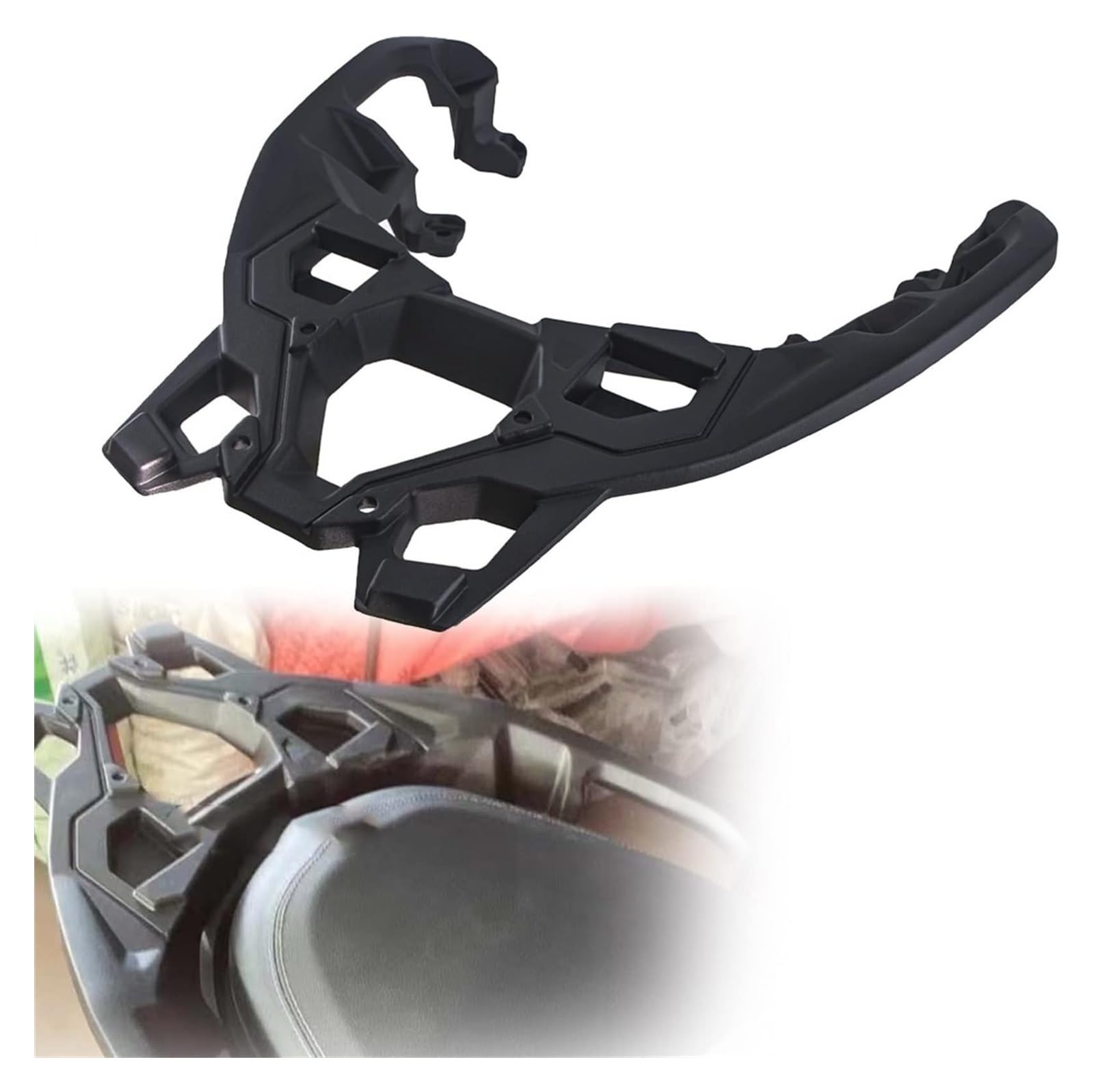 Gepäckträger Hinten Motorrad Für C400X C400GT C 400 X C400 GT 2019-2021 Frachthalter Träger Rack Unterstützung Aluminiumlegierung Heckträger(Schwarz) von HTGMTGPACC