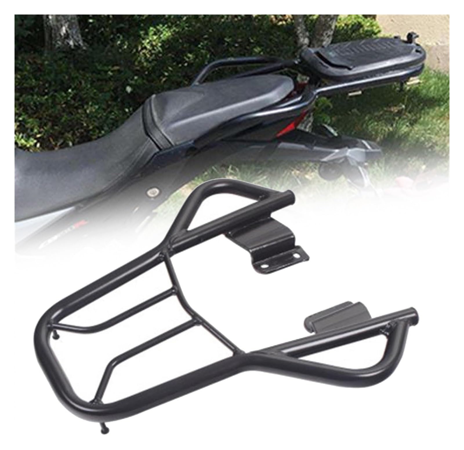 Gepäckträger Hinten Motorrad Für CB190R CBF190R Heckträger Gepäckträger Stoßstange Wettbewerbsfähiger Stoßfänger Motorschutzbügel Sturzbügel Schutz(Army Green) von HTGMTGPACC
