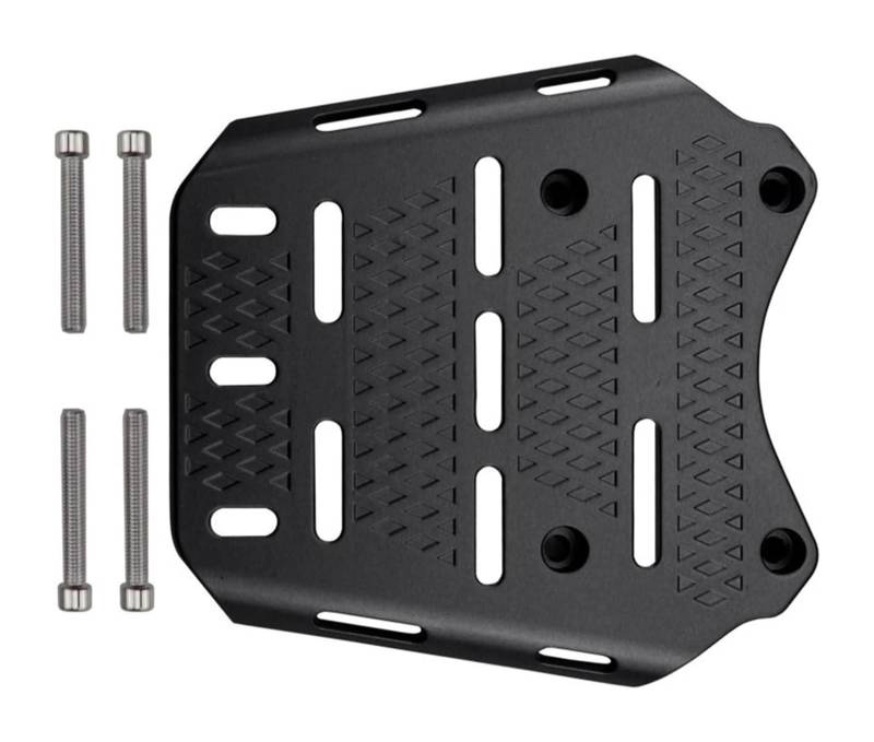 Gepäckträger Hinten Motorrad Für Pcx125 150 Pcx160 Motorrad-Gepäckträger Modifizierter Aluminium-Heckträger Heckklappe Heckklappenträger Regal(Schwarz) von HTGMTGPACC