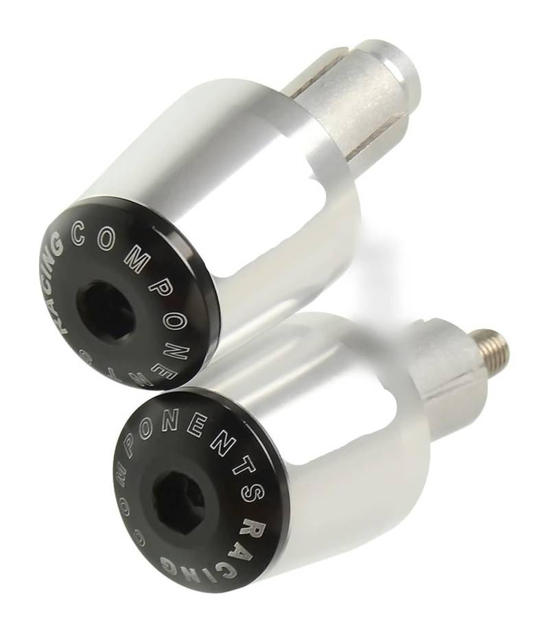 Lenkerstecker Für ST1300/ST1300A 2003-2007 ST 1300 EIN Motorrad 7/8 "22mm Lenker Griffe Kappe Hand Bar Enden Griff Stecker Lenkergriffe Endkappe(Silber) von HTGMTGPACC
