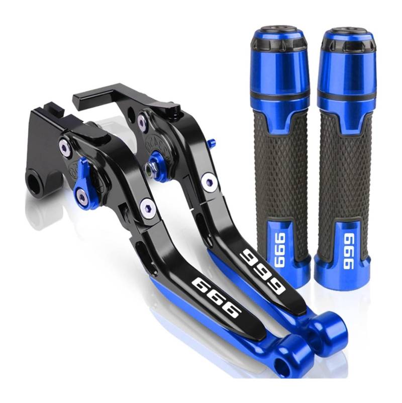 Motorrad Brems Und Kupplungshebel Für D&UCATI 999 999S 999R 2003-2006 Motorrad Kupplung Bremshebel Ausziehbare Einstellbare Faltbare Hebel Lenker Handgriffe(10) von HTGMTGPACC